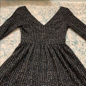 Alga charcoal gray and white dress size small